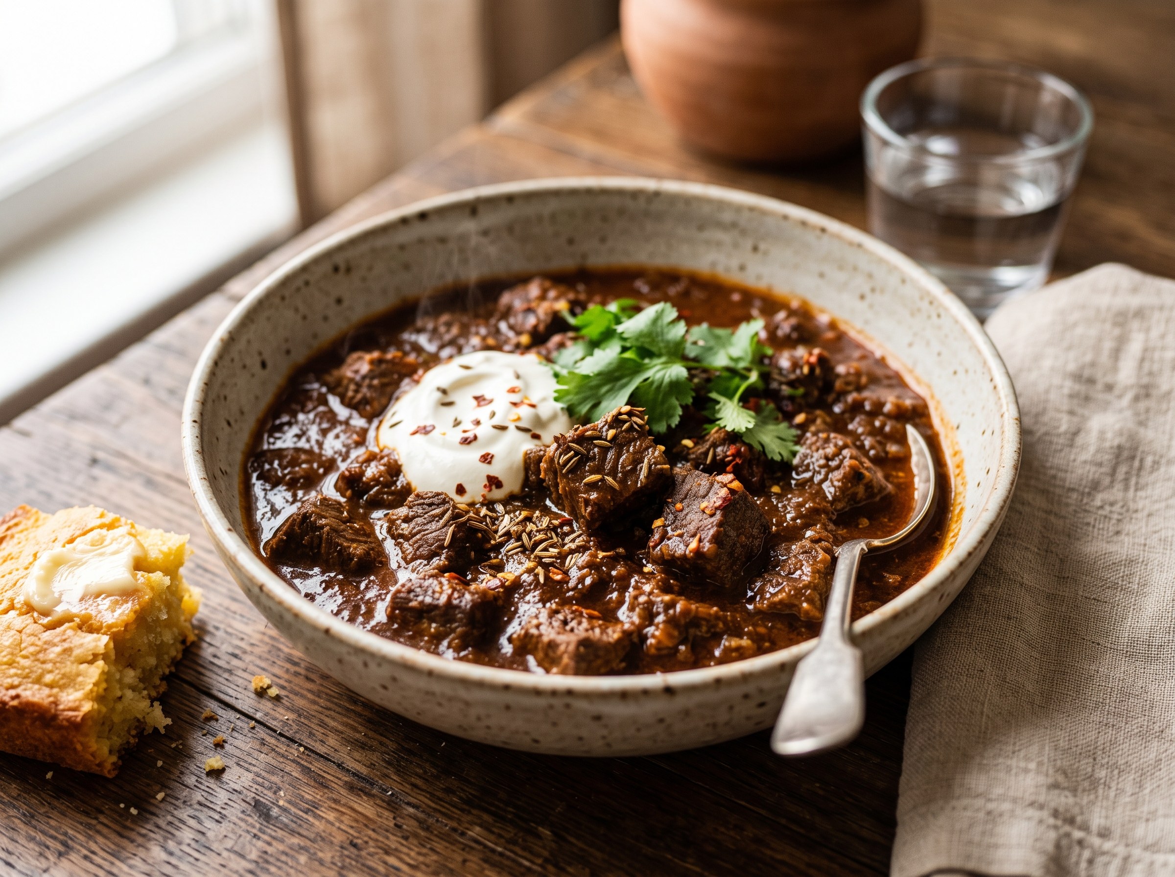 Authentic Texas chili con carne