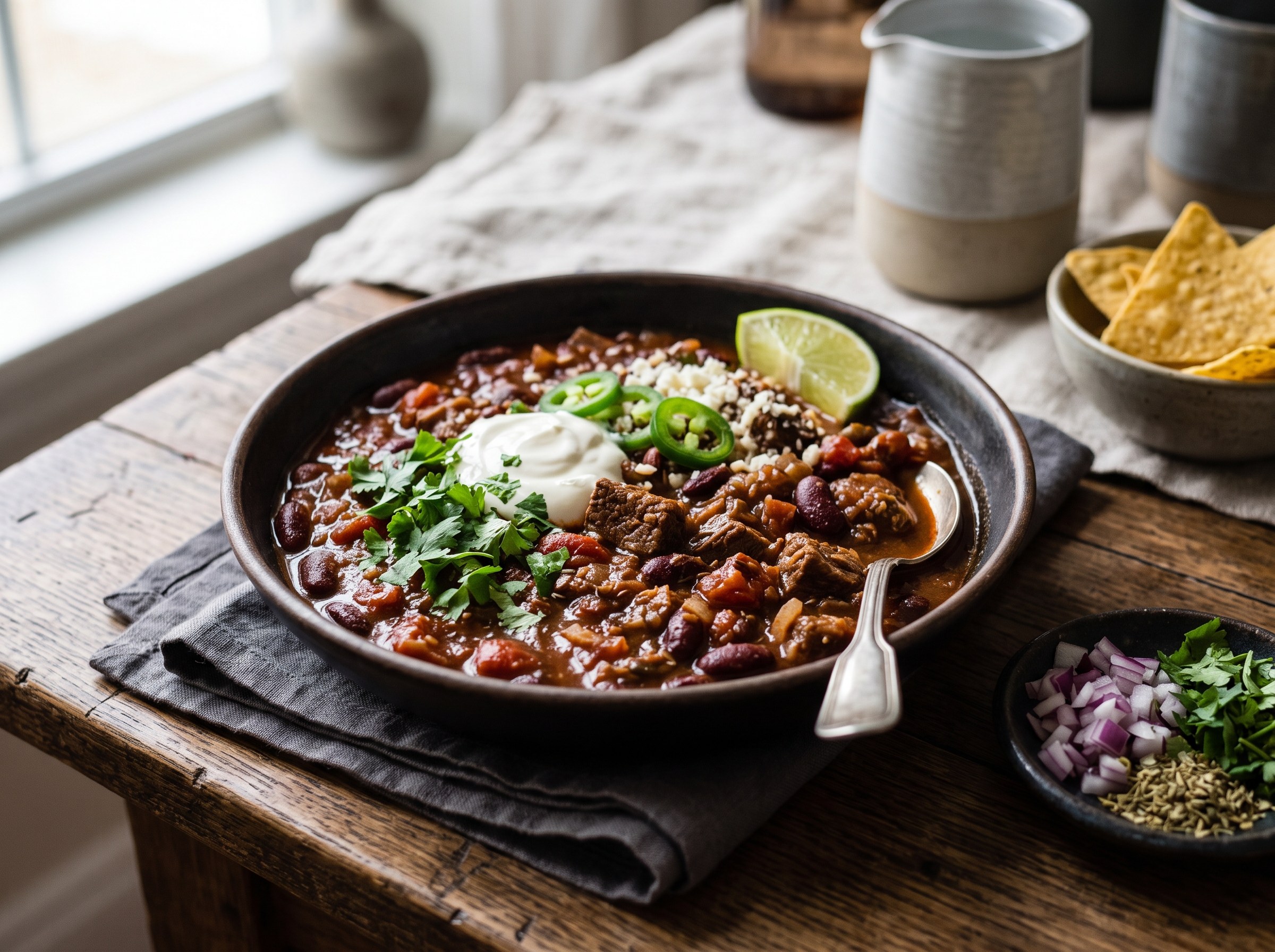 Authentic chili con carne
