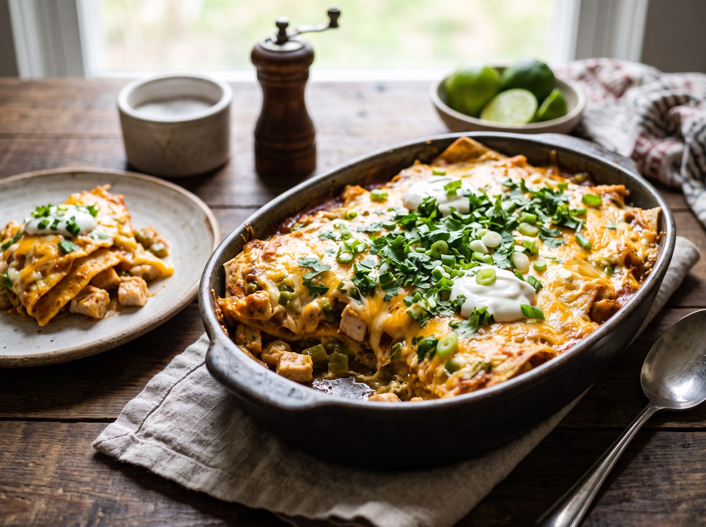 Chicken enchilada casserole
