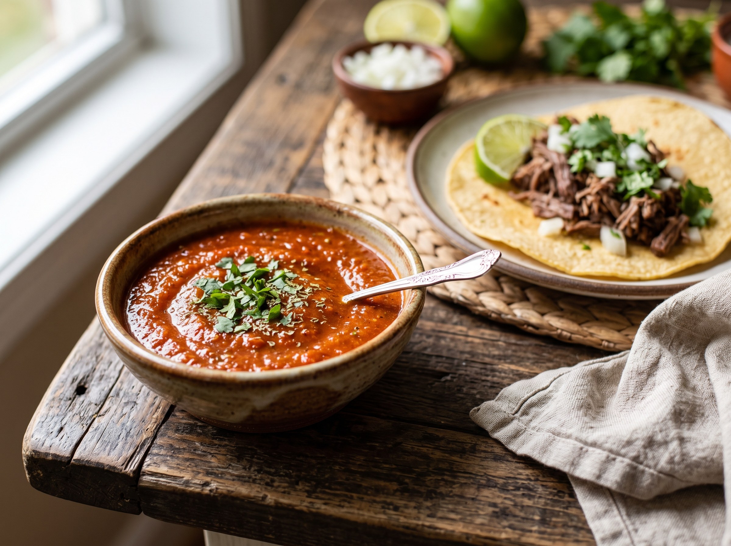 Taco sauce (for tacos, burritos or enchiladas)