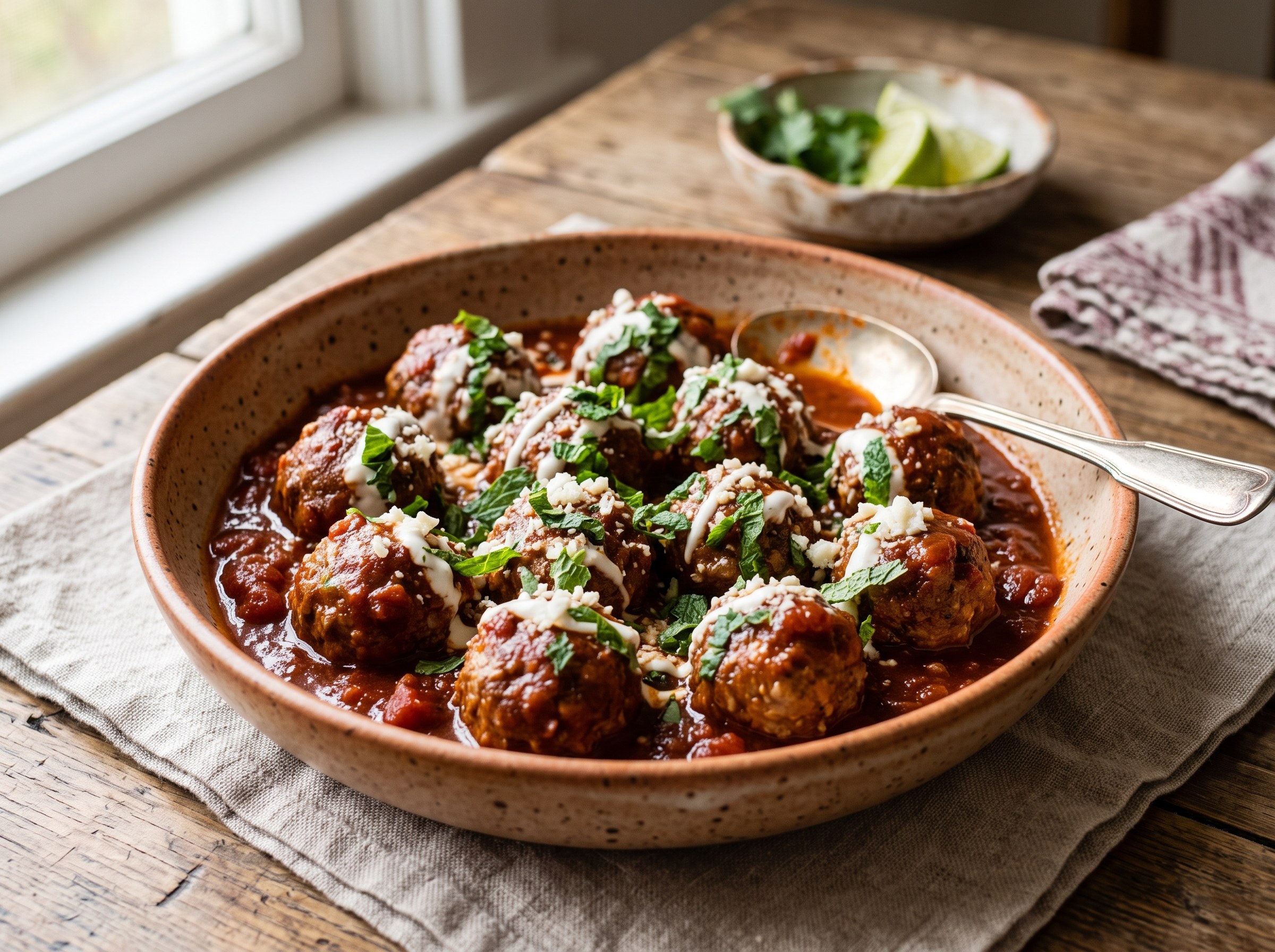 Mexican chipotle meatballs