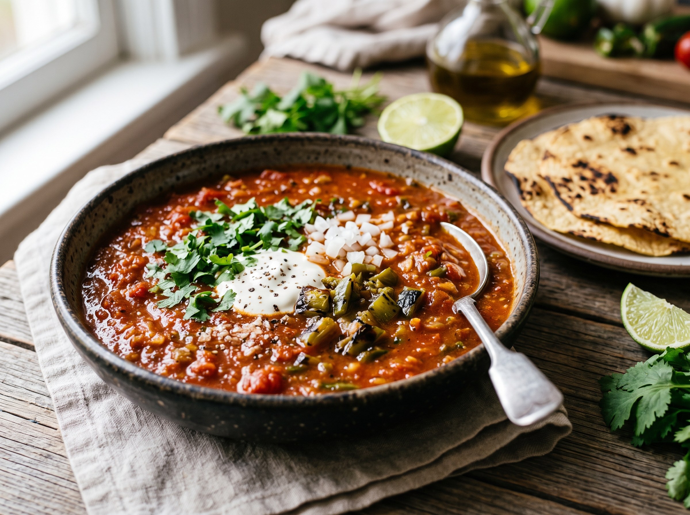 Chili tomato sauce (with Anaheim chiles)