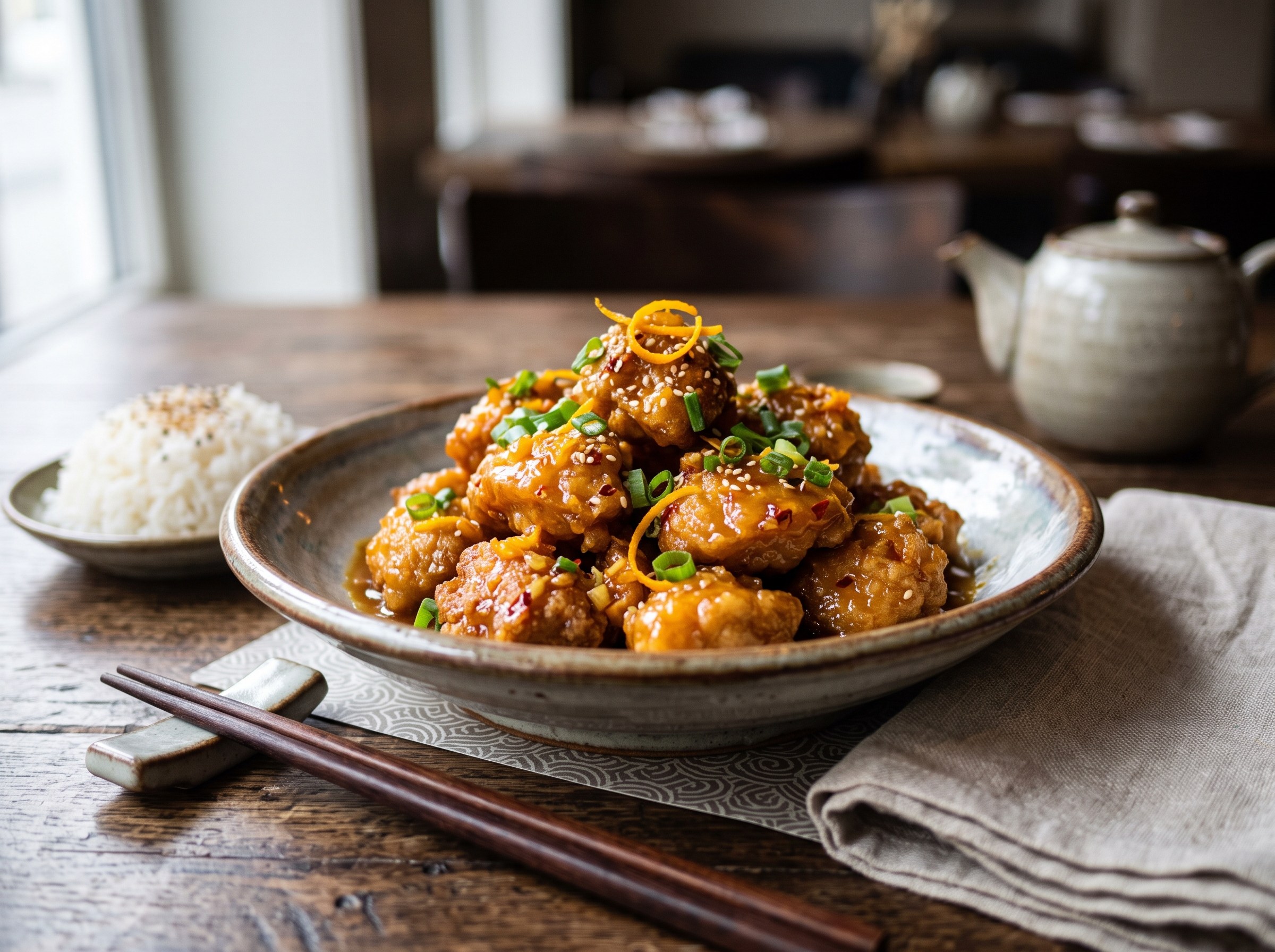 Orange chicken, Asian style