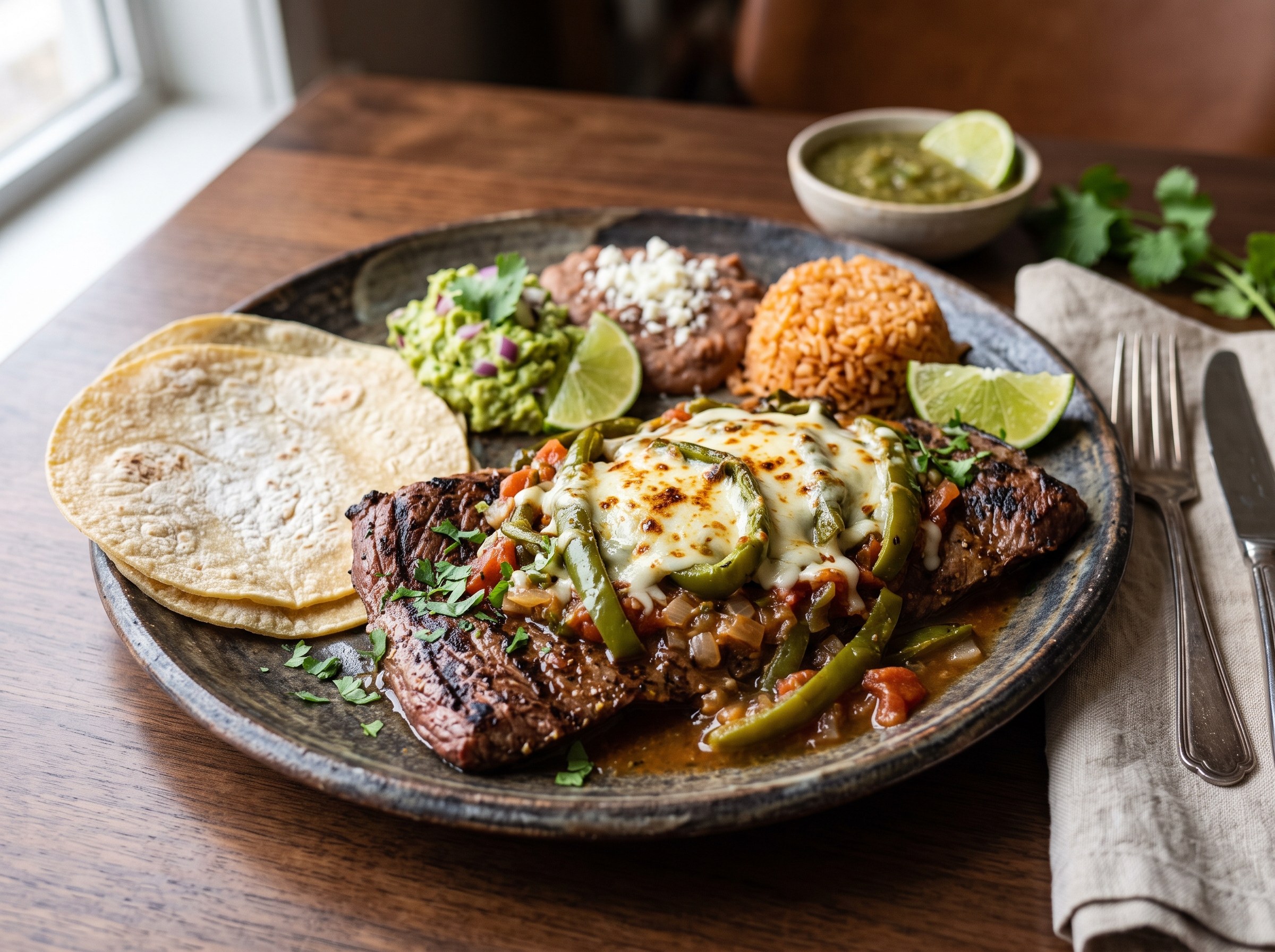 Steak Tampiquena, Tex Mex Style
