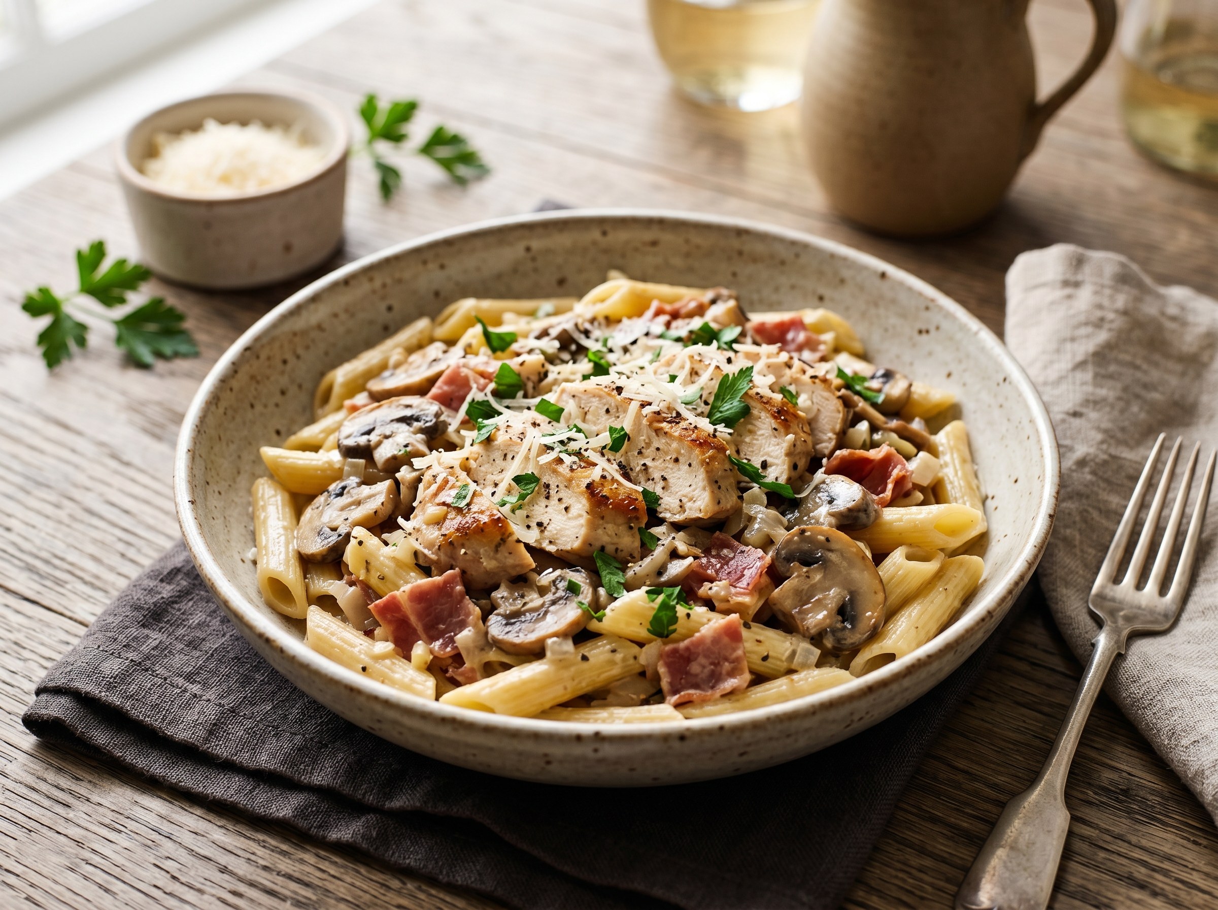 Chicken boscaiola
