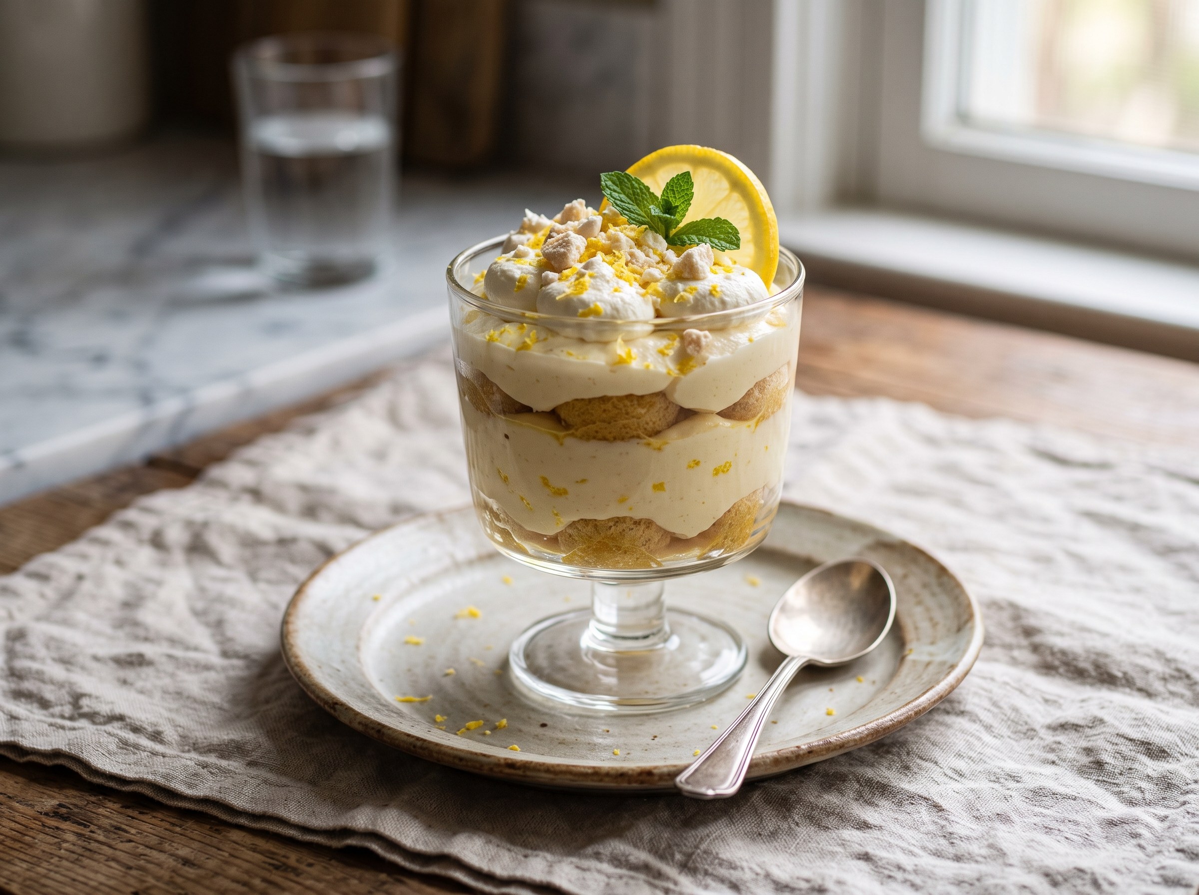 Tiramisu limoncello (lemon flavored Tiramisu)