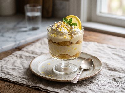 Tiramisu limoncello (lemon flavored Tiramisu)