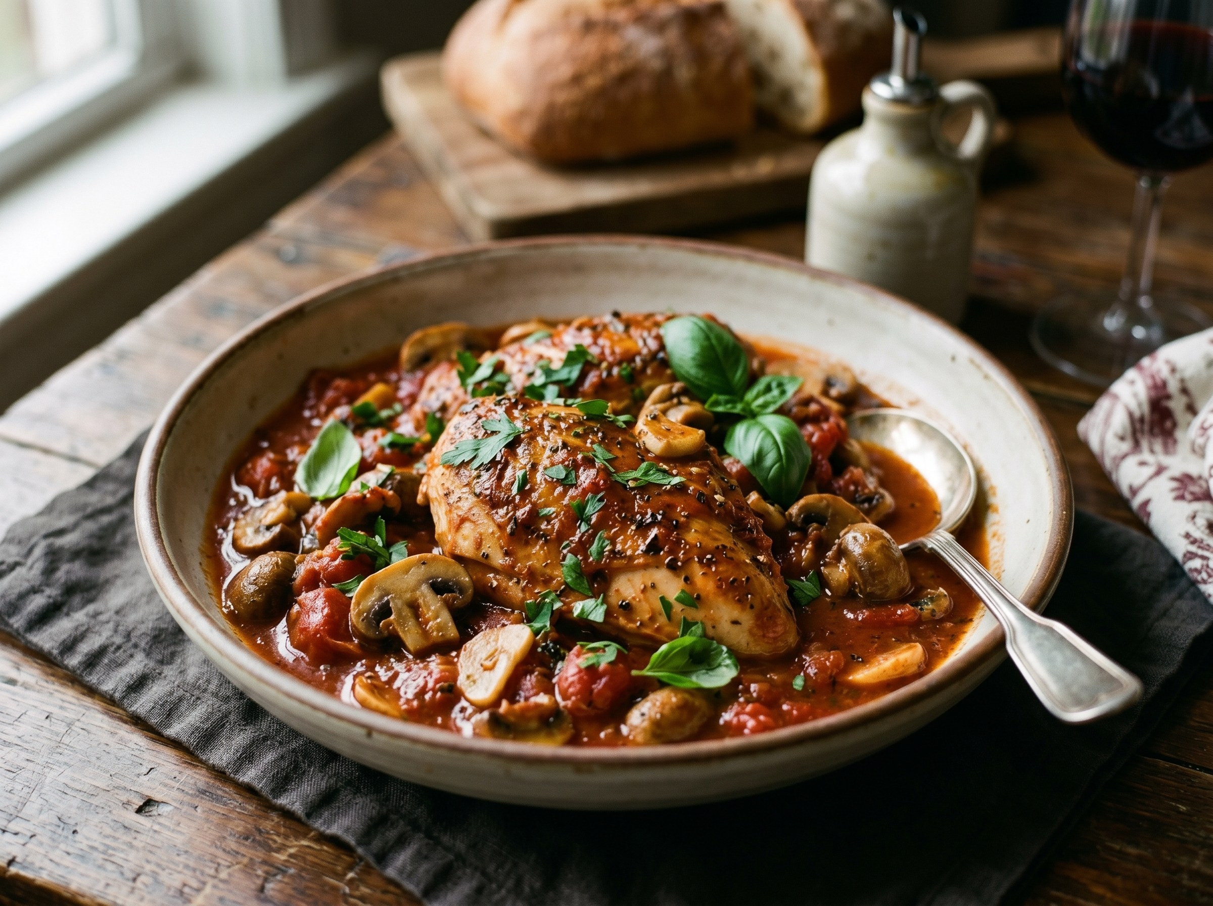 Fast chicken cacciatore (Pollo cacciatore)