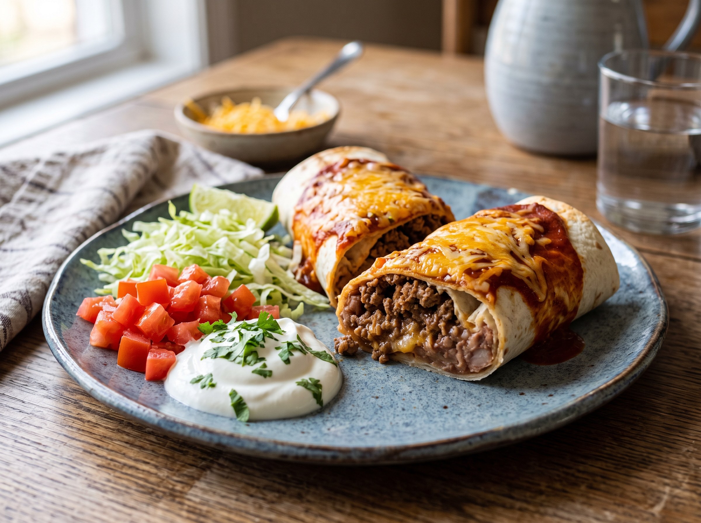 Beef and Bean Burritos
