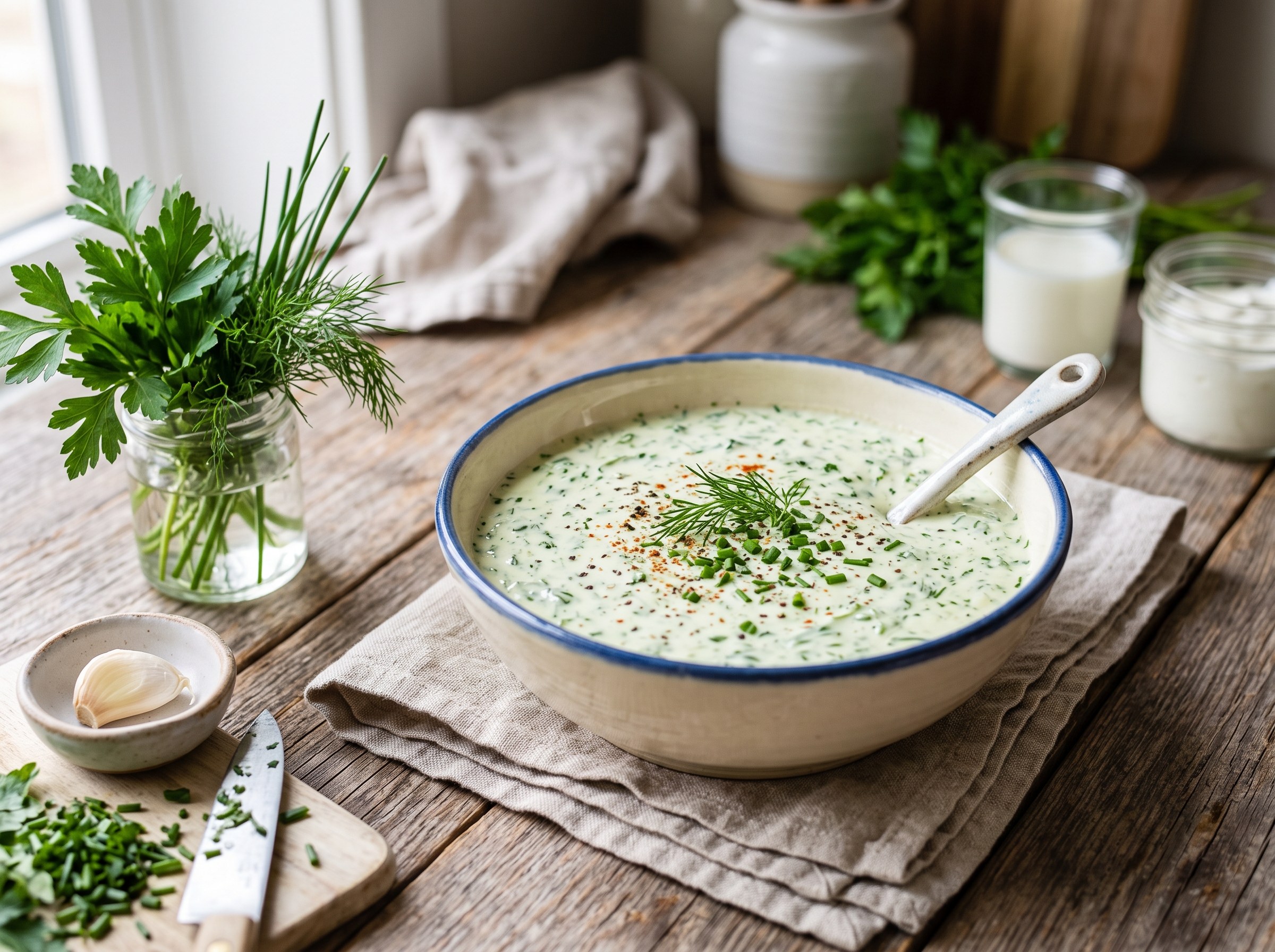 Homemade ranch dressing