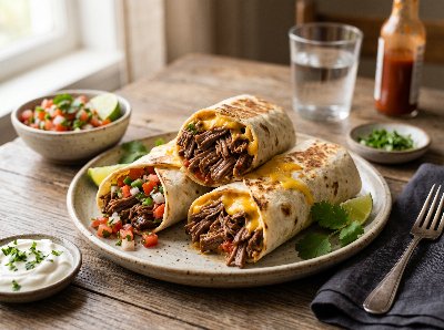 Beef and Chipotle Burritos