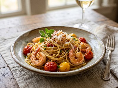 The best pasta with shrimp