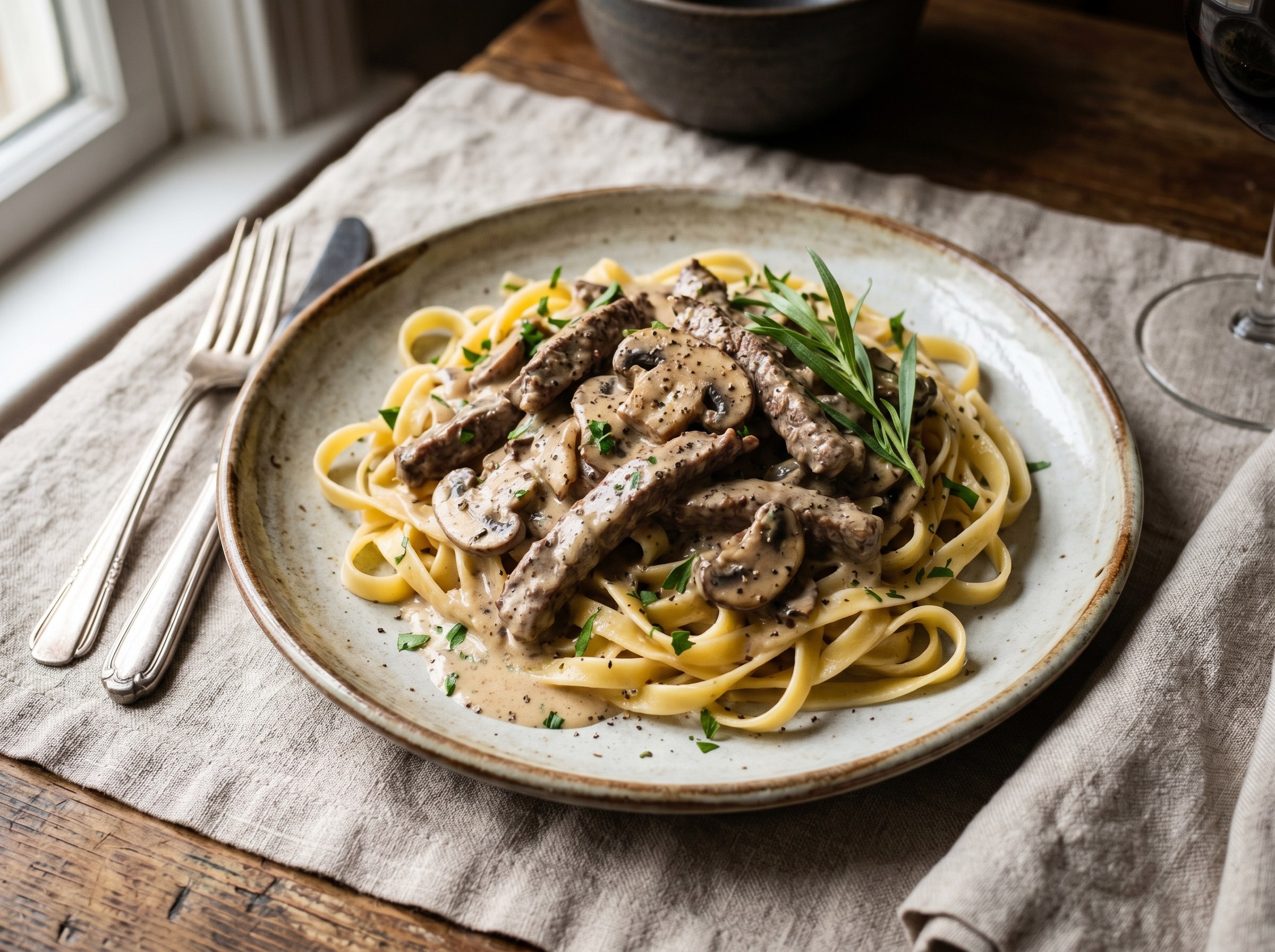 Beef Stroganoff