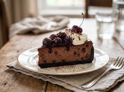 Black forest cheesecake