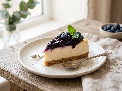 Blueberry cheesecake
