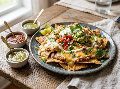 Bean nachos
