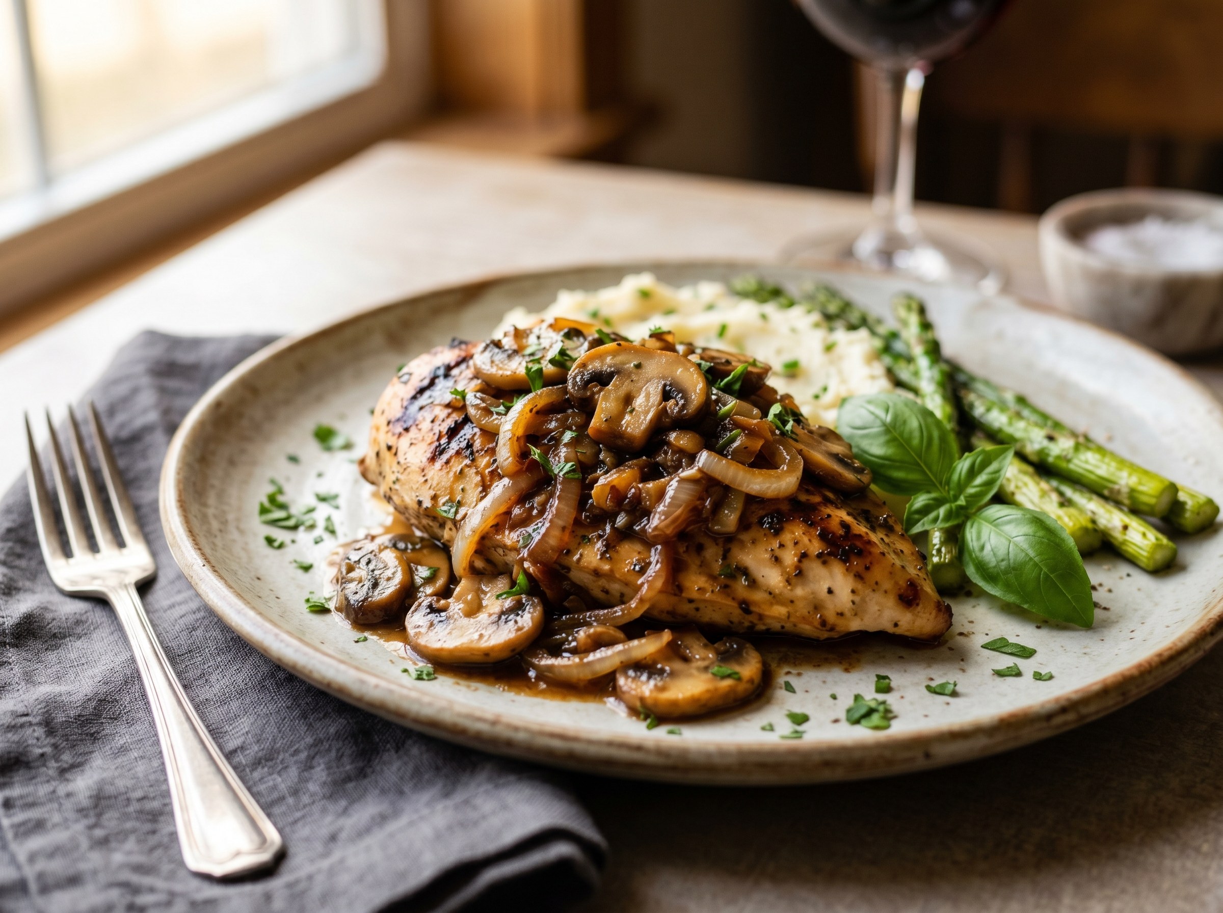 Bennigan's smothered chicken