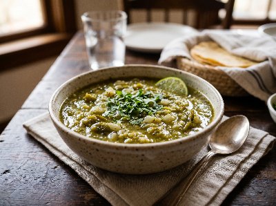 El Charro salsa de chile verde (El charro basic green chile sauce)