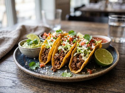 Crispy fried beef tacos