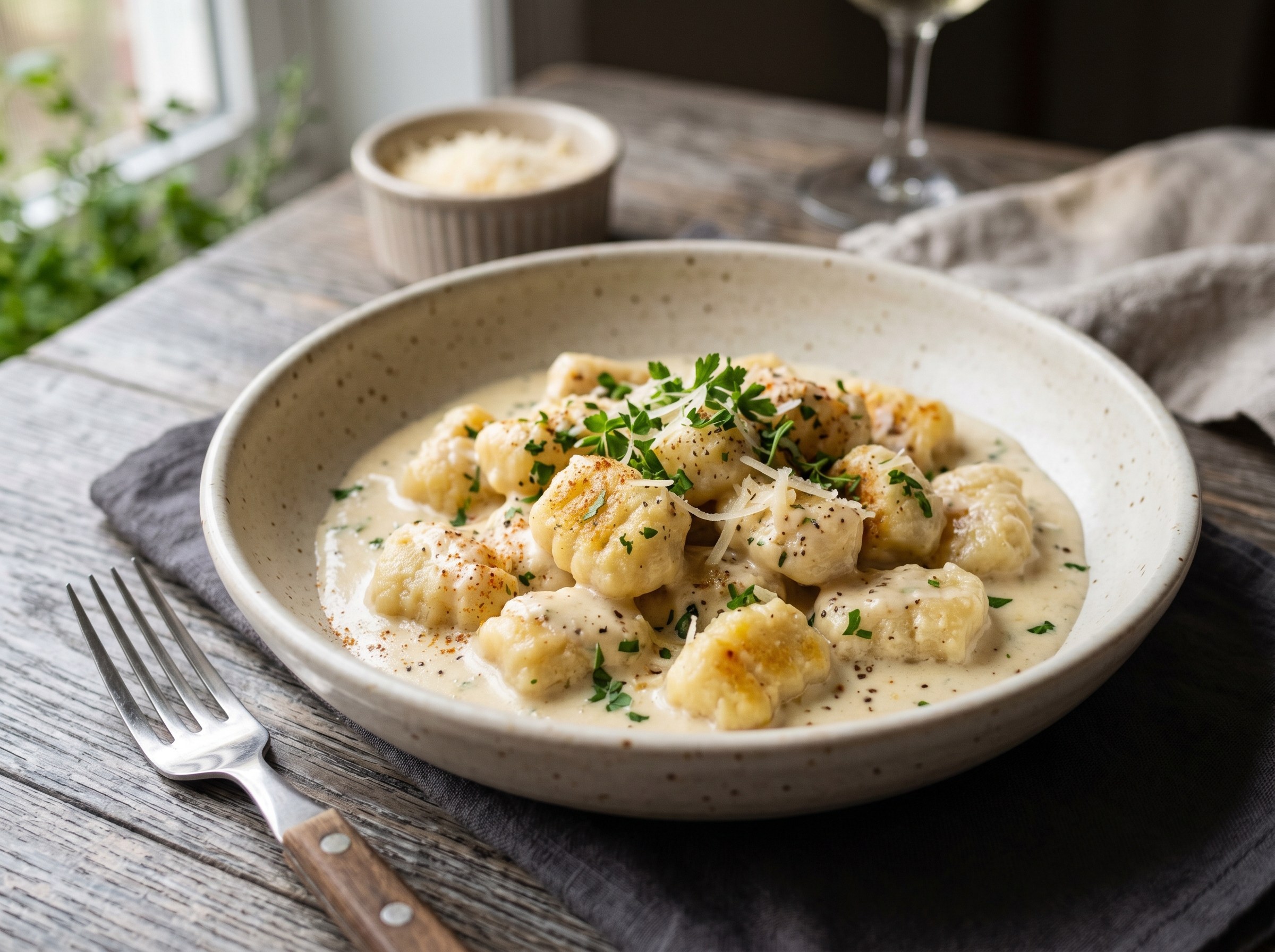 Ricotta and Parmesan gnocchi