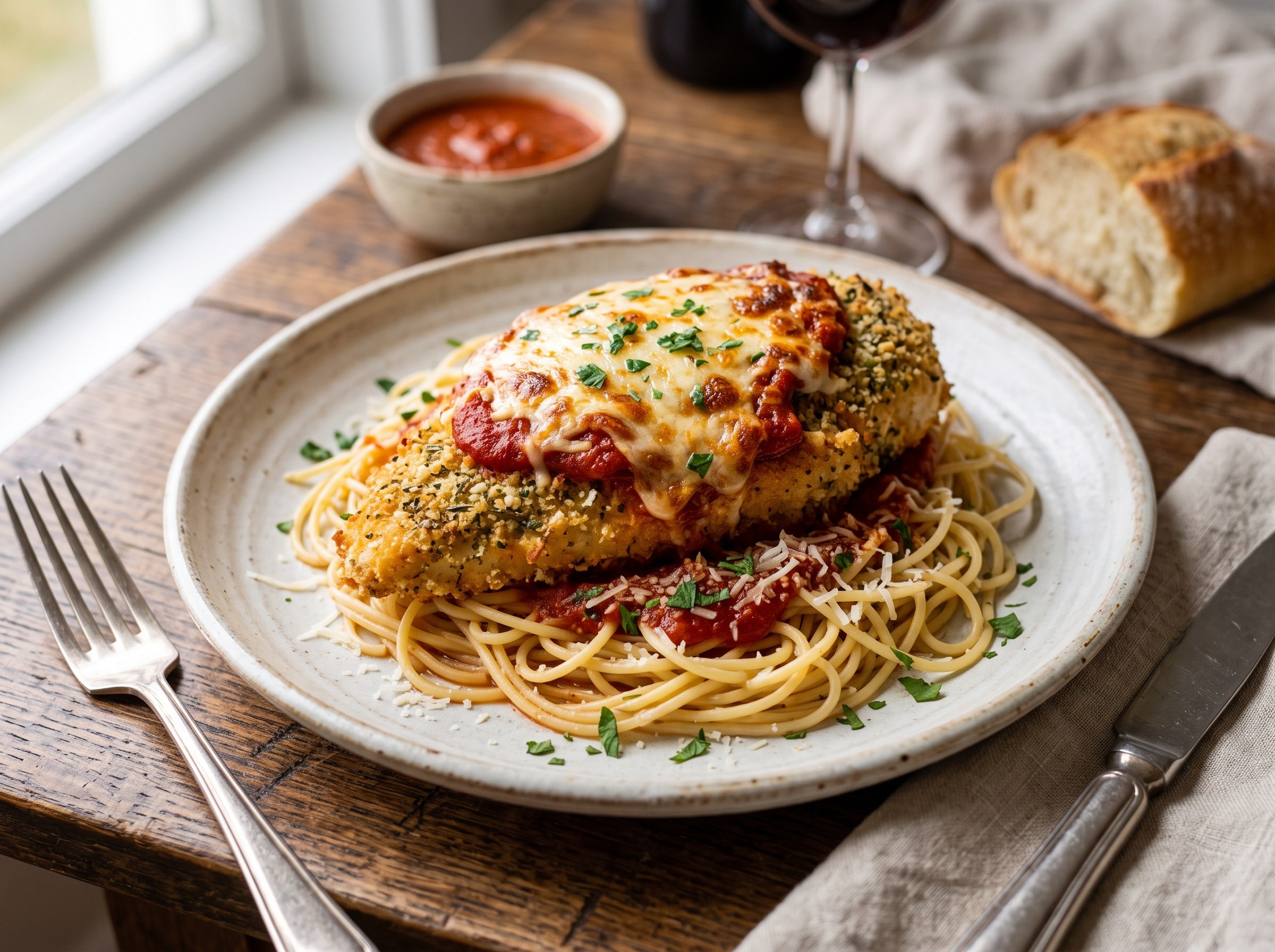 Chicken Parmesan (our favorite version)