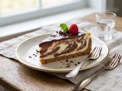 Marble cheesecake