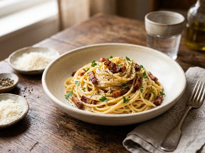 Spaghetti Carbonara (spaghetti alla Carbonara)