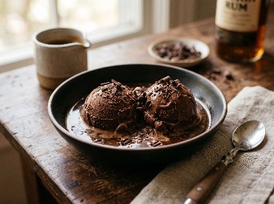 Chocolate affogato