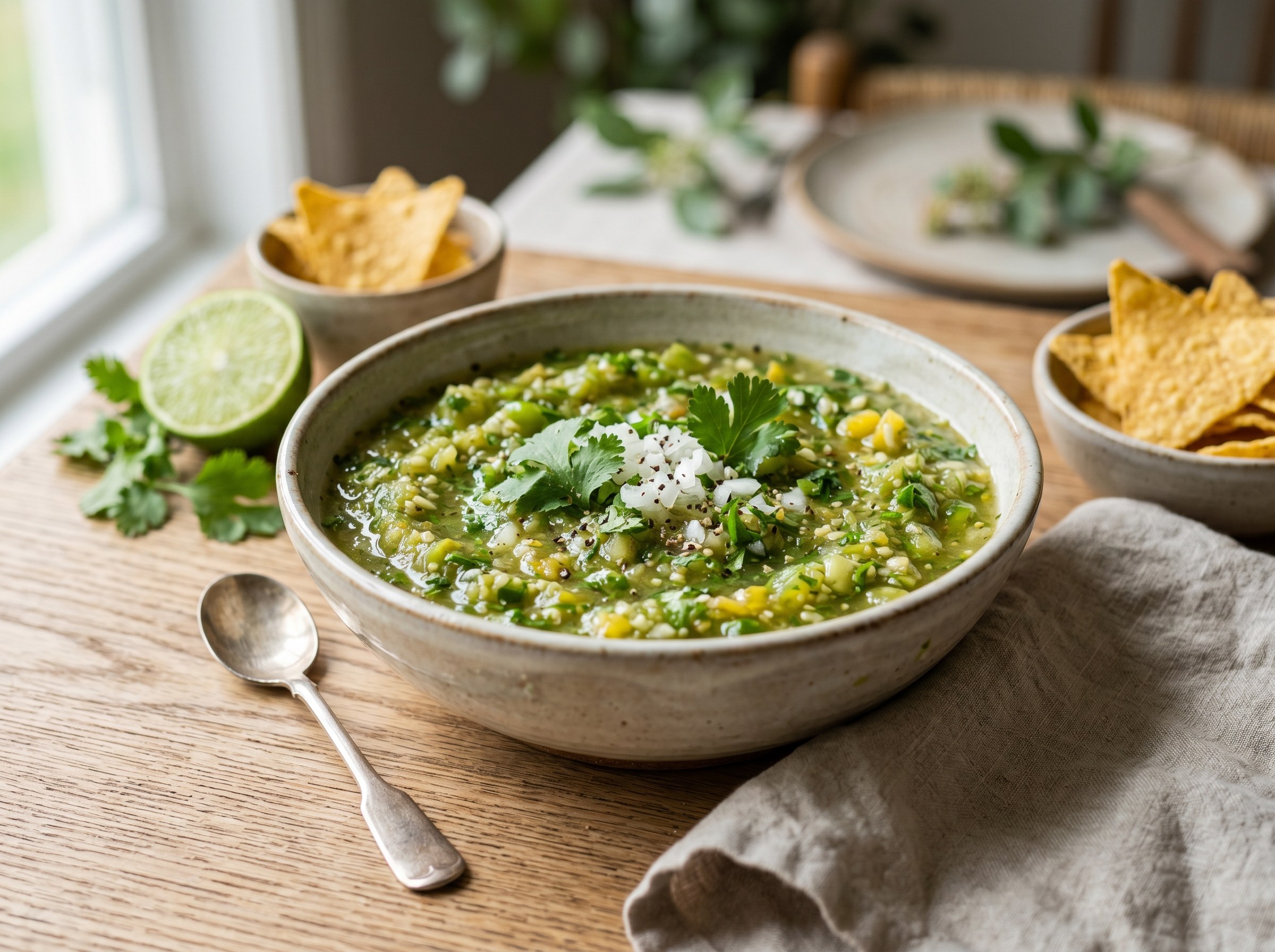 Fresh tomatillo salsa