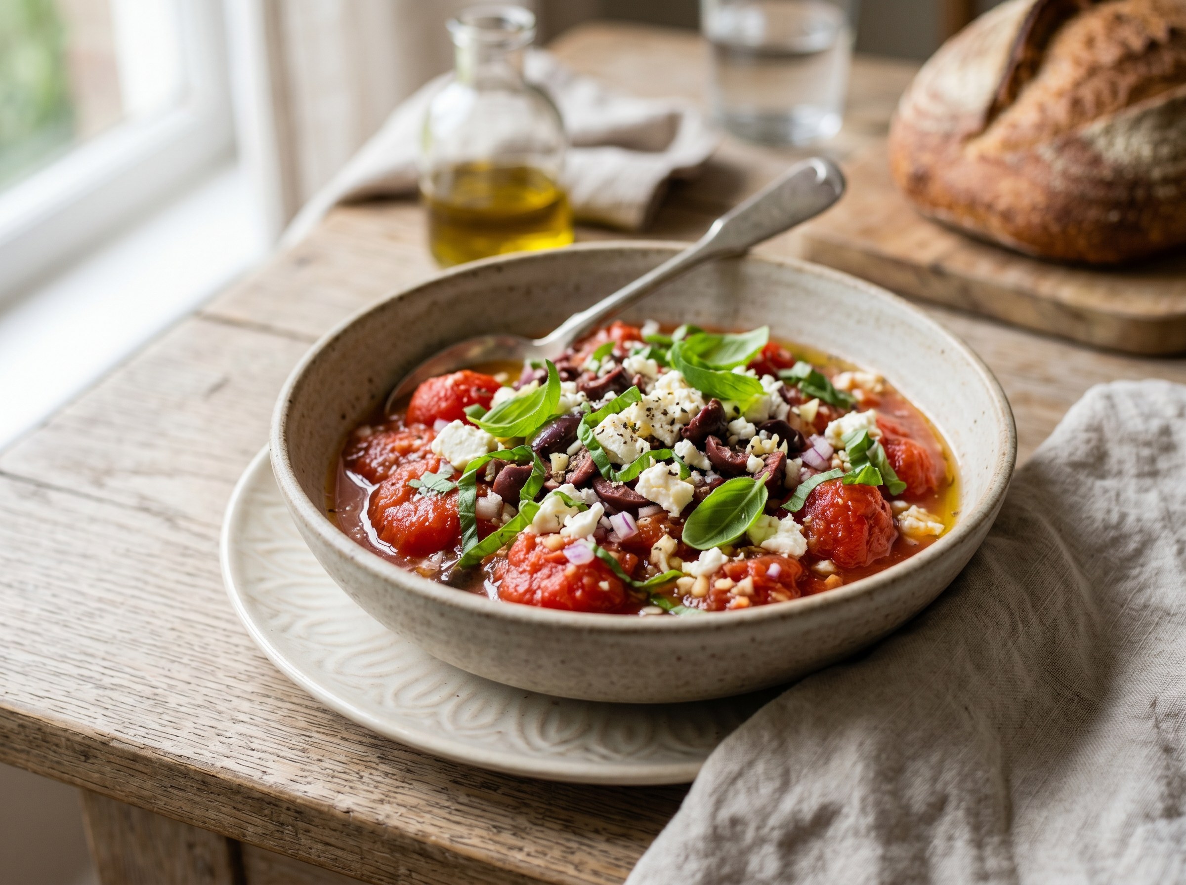Palomino's tomato and feta relish